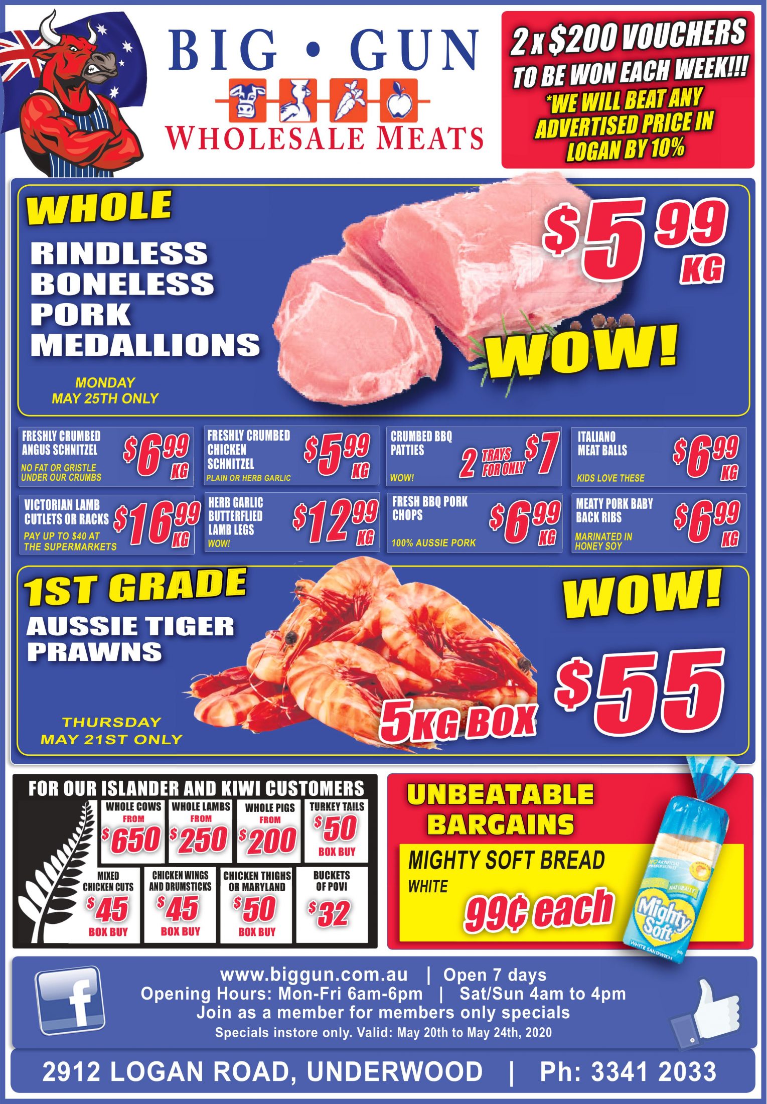 Available in store only 20th 24th May Big Gun Wholesale Meats