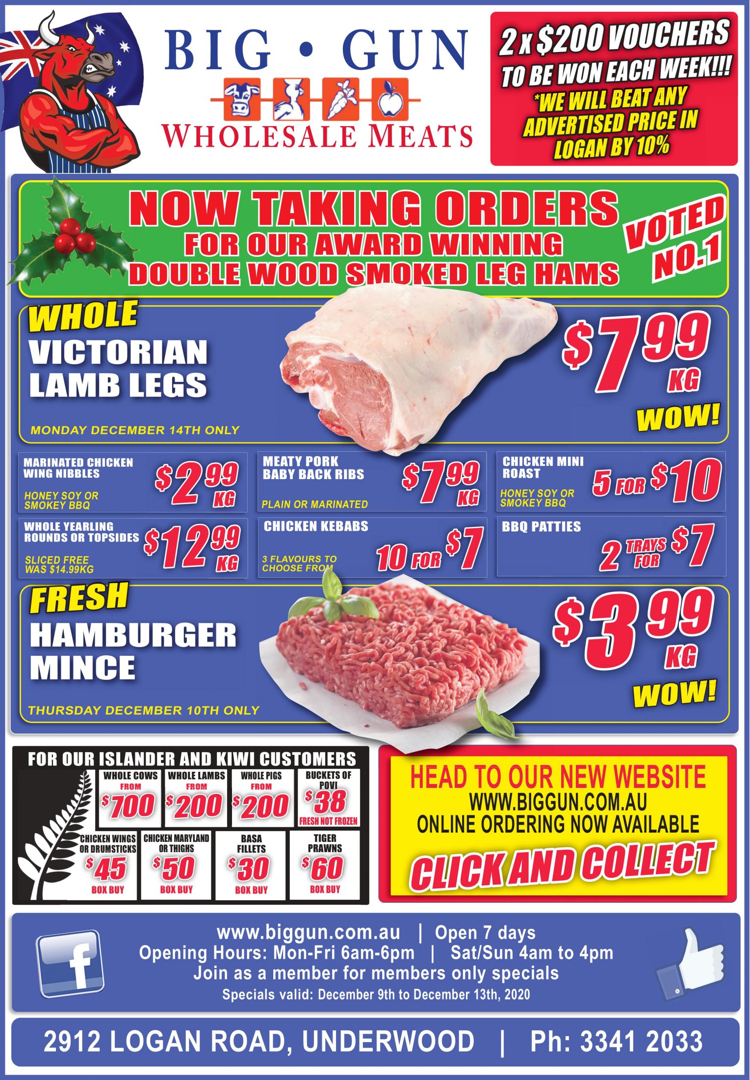 Available instore only 9th December- 13th December 2020