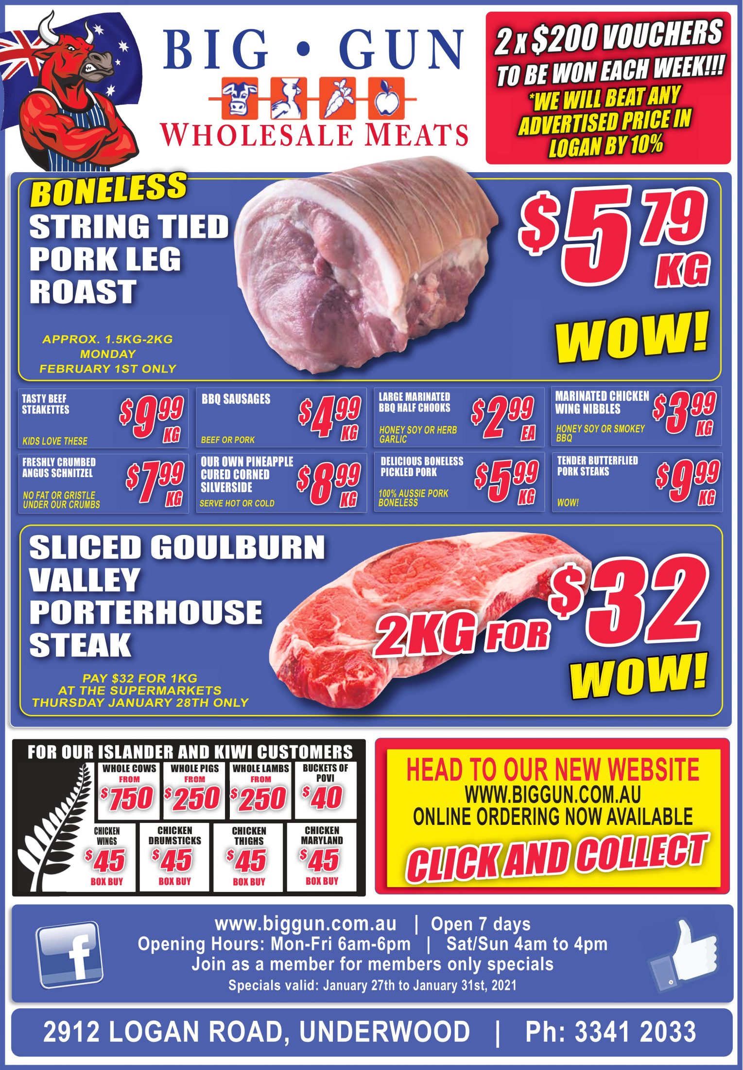 Available instore only 27th – 31st Jan 2021