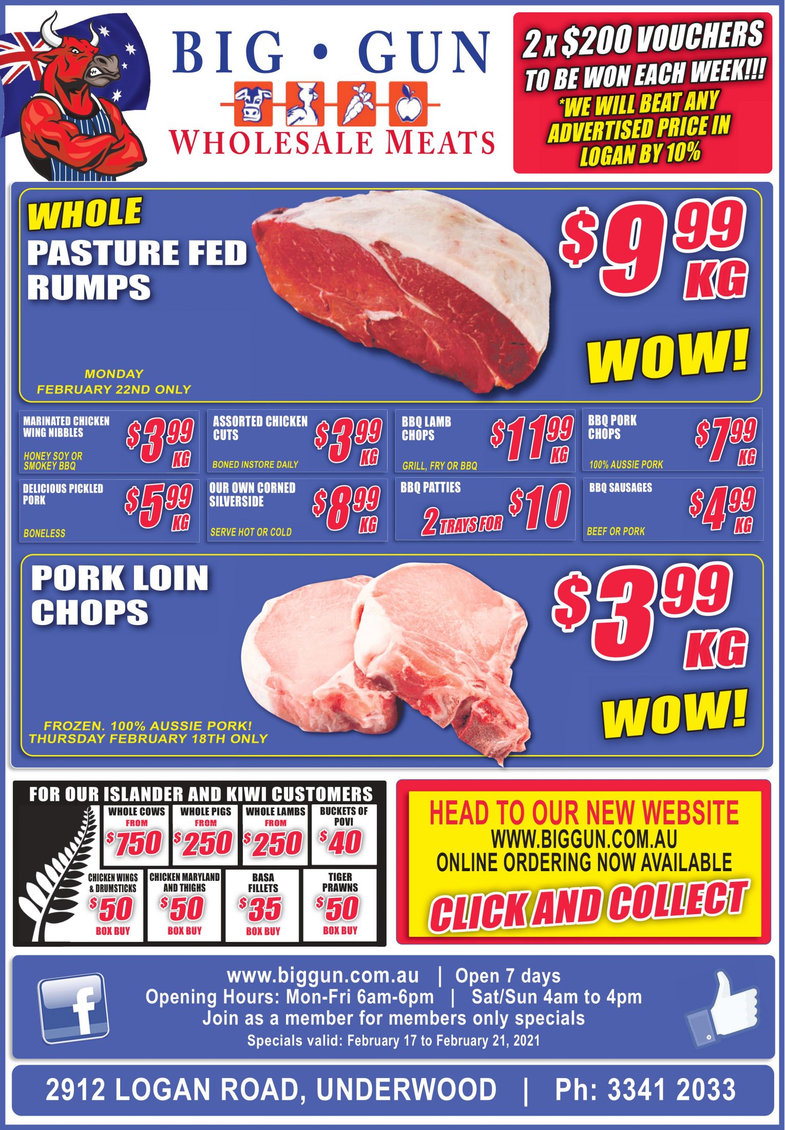 Available instore only 17th – 21st Feb 2021