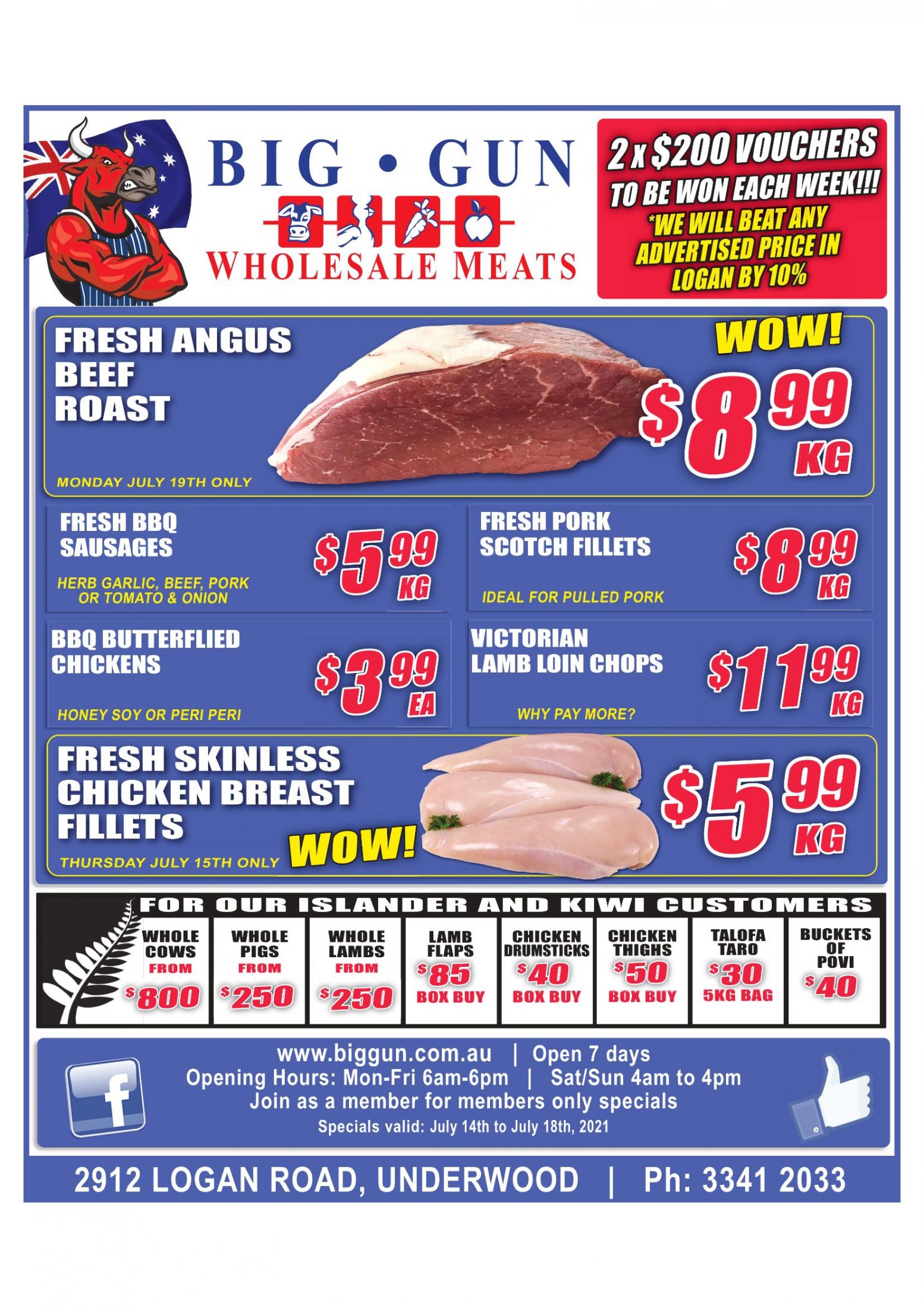 Available instore only 14th July – 18th July 2021