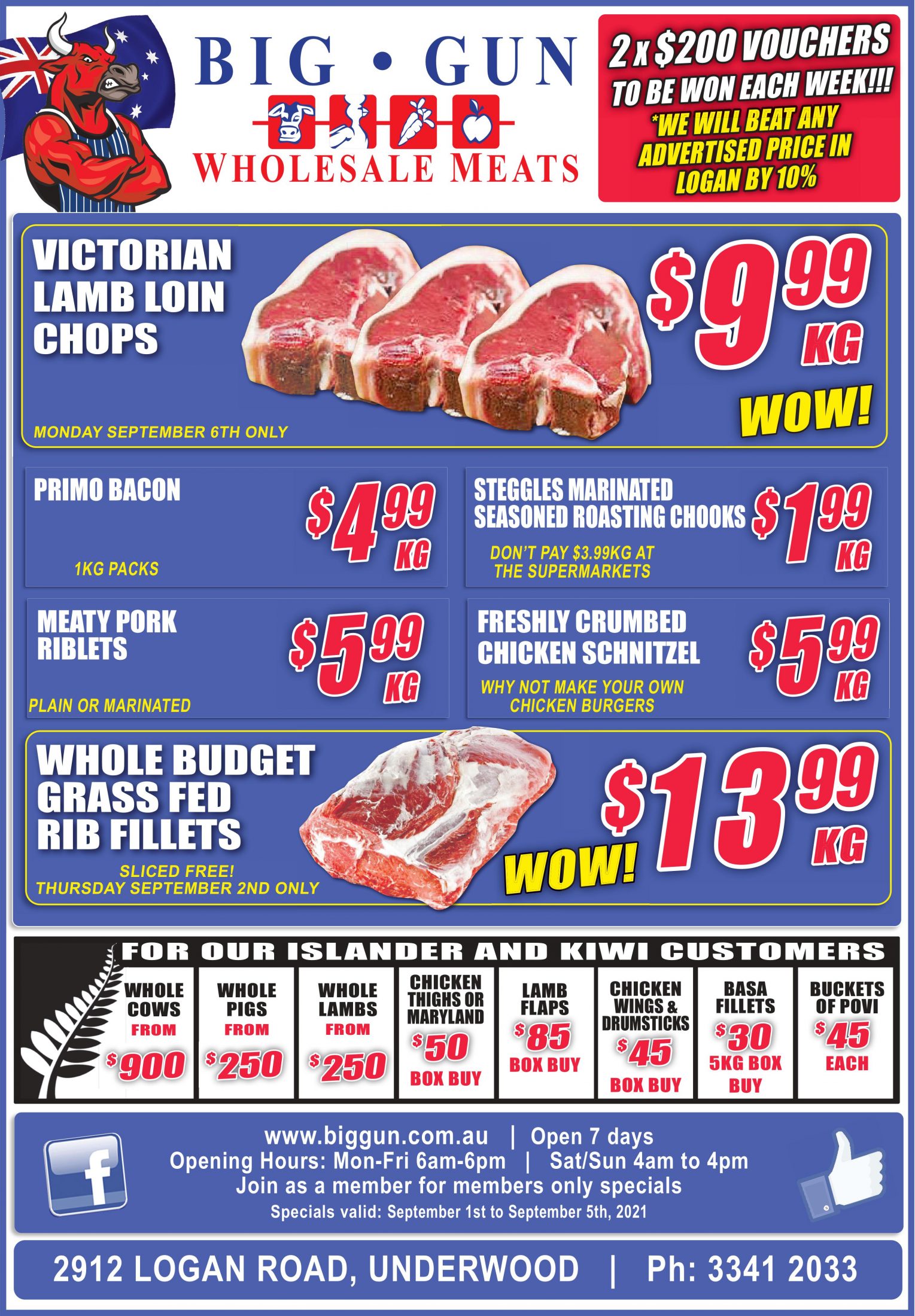 Available instore only 1st Sept – 5th Sept 2021