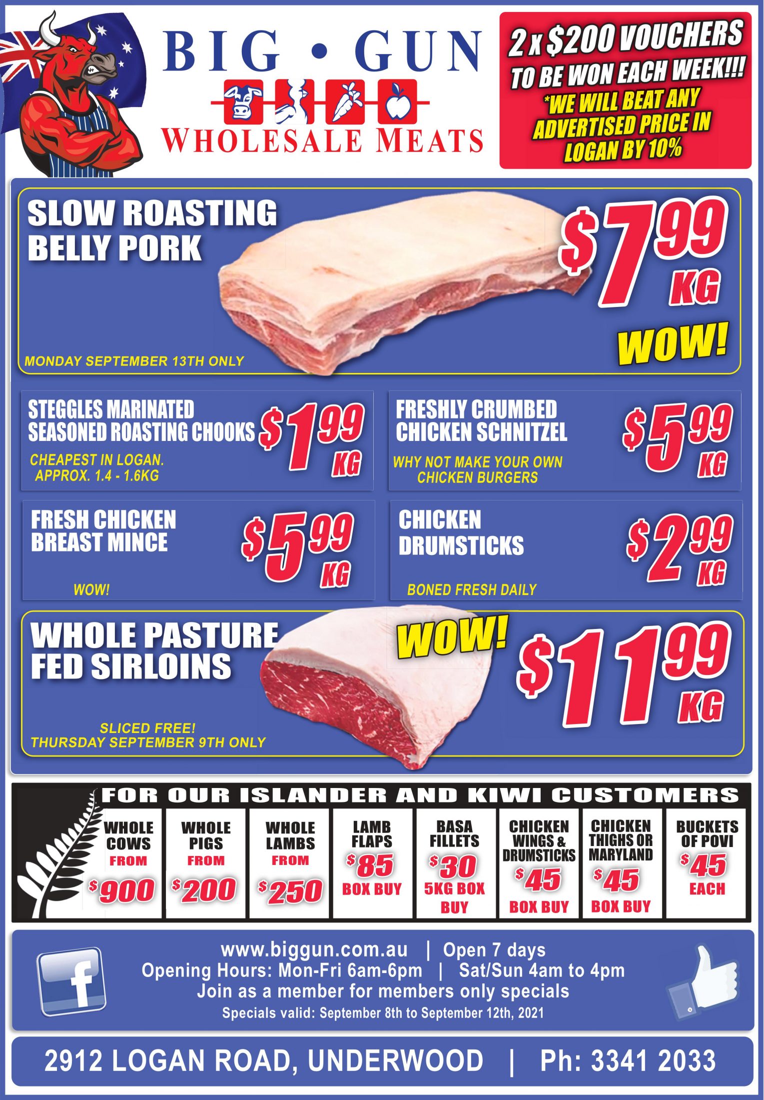 Available instore only 8th Sept -12th Sept 2021