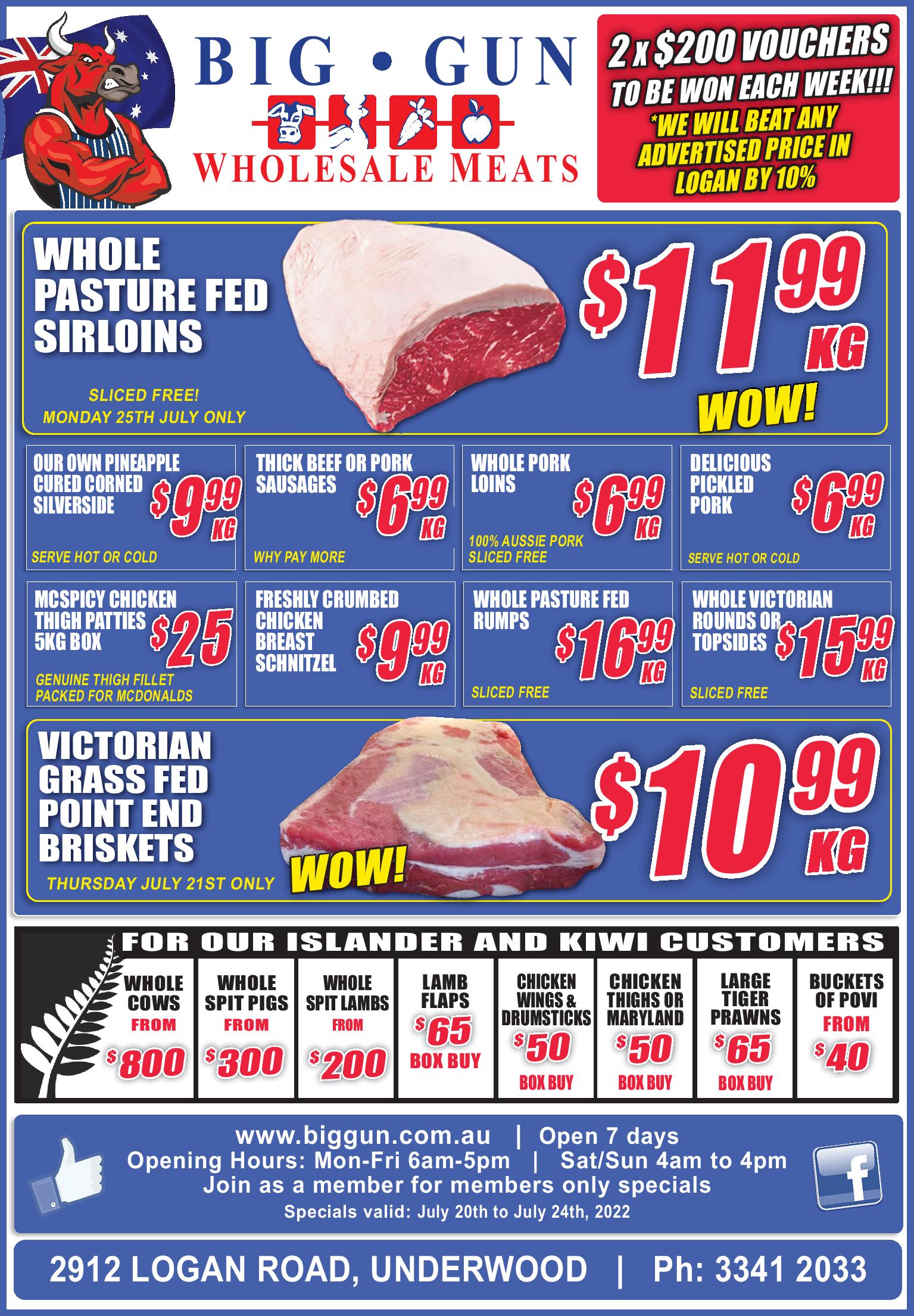 Weekly Specials Big Gun Wholesale Meats