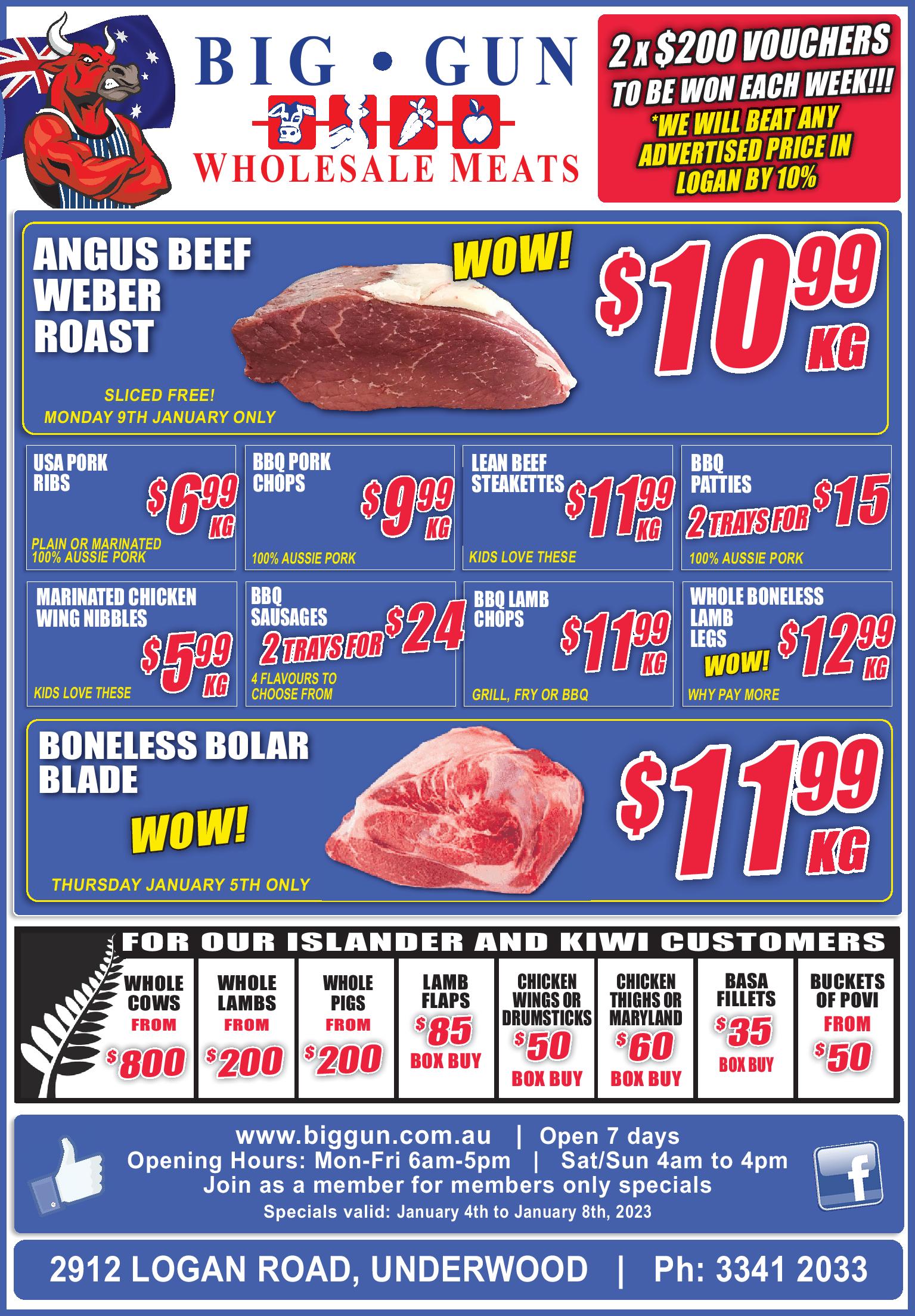 Weekly Specials Big Gun Wholesale Meats