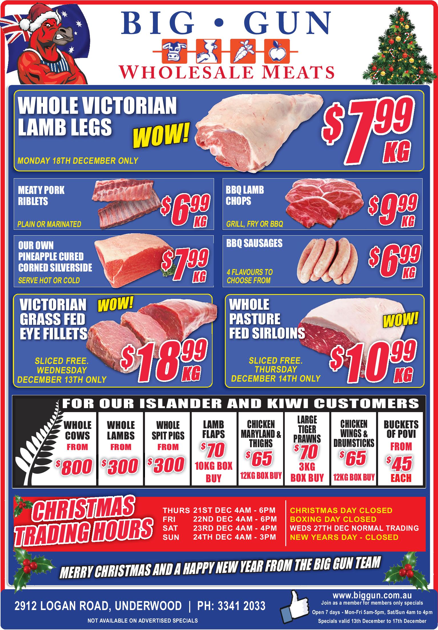 Available instore only 13th-17th Dec 2023