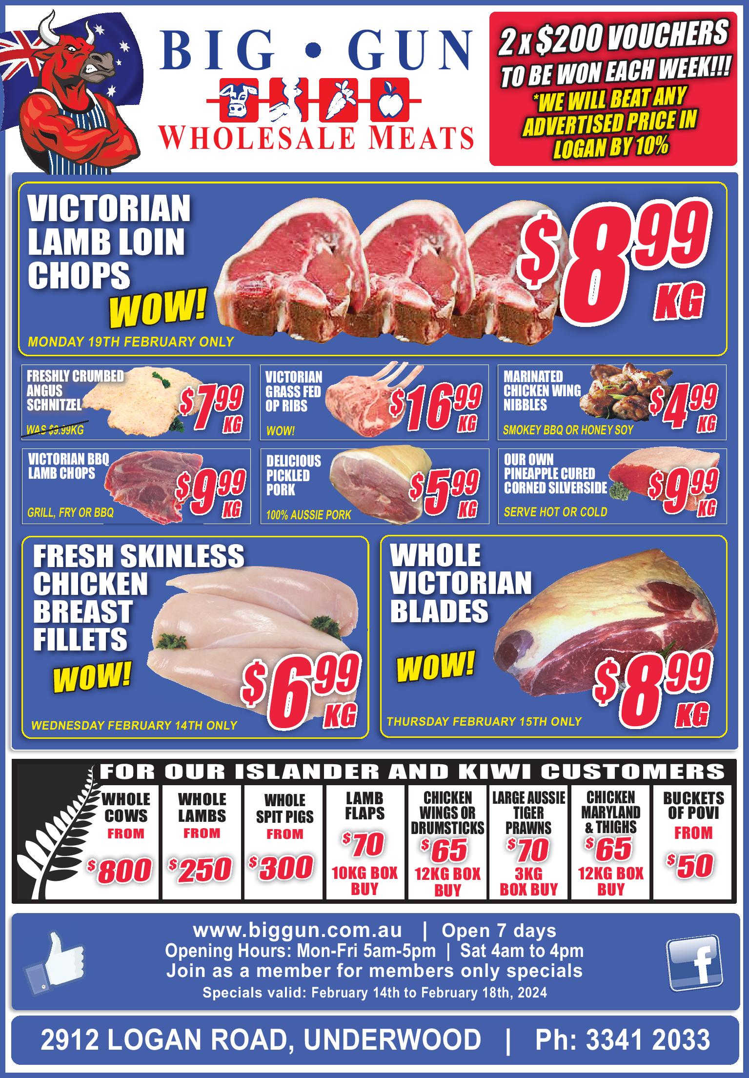 Available instore only 14th – 18th feb 2024