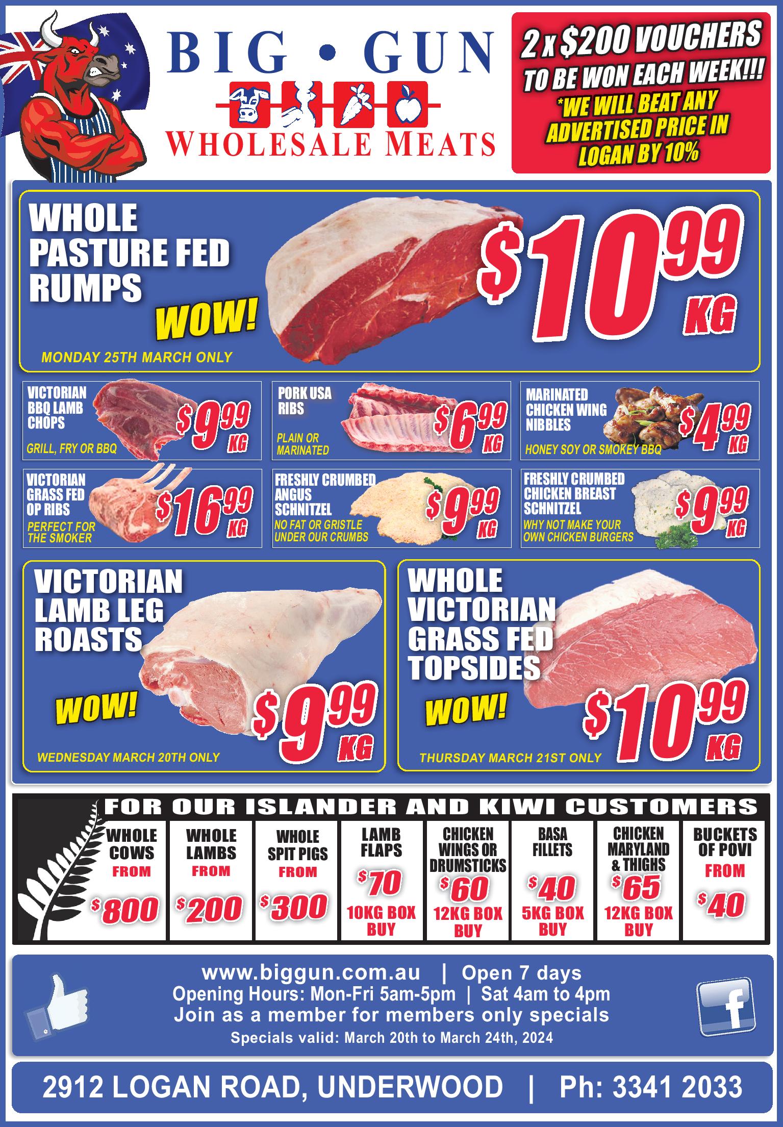 Weekly Specials Big Gun Wholesale Meats